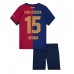 Maillot de foot Barcelona Andreas Christensen #15 Domicile vêtements enfant 2024-25 Manches Courtes (+ pantalon court)